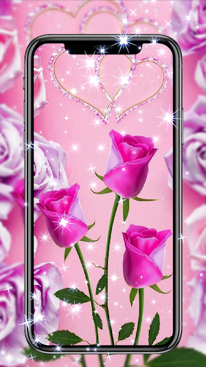 Pink Rose Live Wallpapers HD Screenshot 3