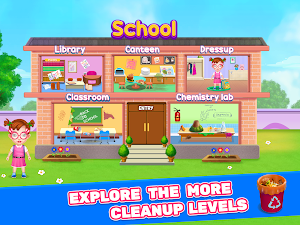Keep Your School Clean - Girl School Cleaning Game Screenshot 1
