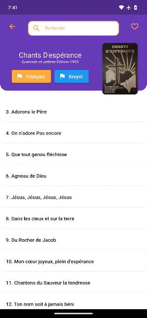 Chants D'Esperance Screenshot 1