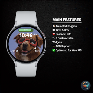 Cute Doggy - watch face Screenshot 1