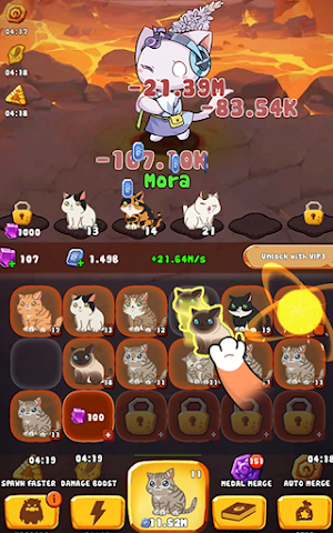Cute Cat Merge Screenshot 1