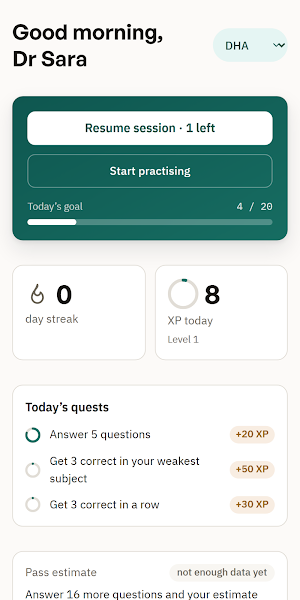 PassCurve: SMLE DHA DOH Prep Screenshot 0