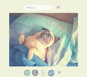 Slumbering Pug Theme +HOME Screenshot 0