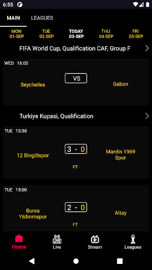 Football Live TV Streaming HD Screenshot 0