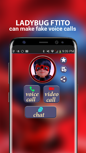 Fake Call for ladybug Screenshot 1