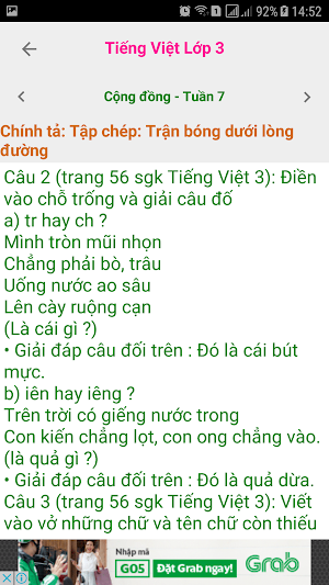 Tieng Viet Lop 3 Screenshot 2