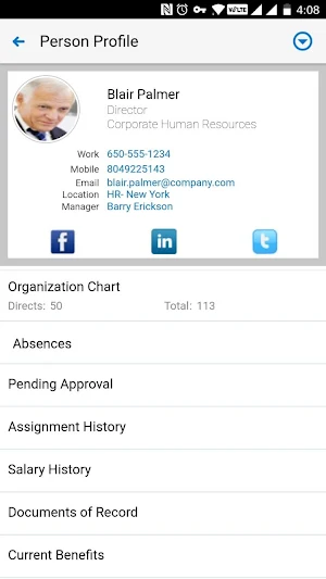 Self-Service HR for EBS Screenshot 2
