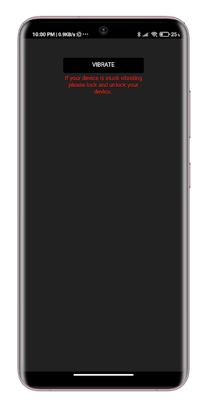 Vibration Test Screenshot 0