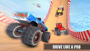 Monster Truck Stunt Race Game Screenshot 0