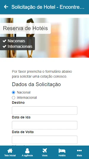 Encontre sua Viagem Screenshot 2