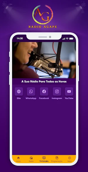 Rádio Ágape Online Screenshot 2