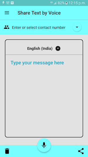Share Text by Voice Screenshot 0