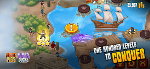 Pirate Pigs vs. Ninja Ducks Screenshot 1