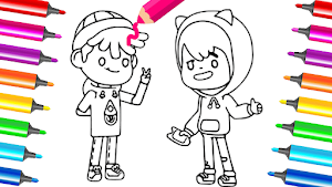 Miga Town Coloring Game life Screenshot 3