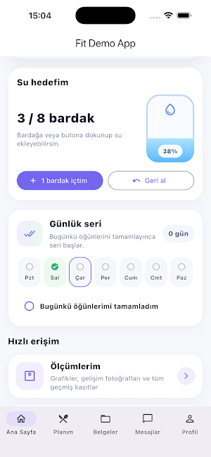 DiyetApp NS Screenshot 1