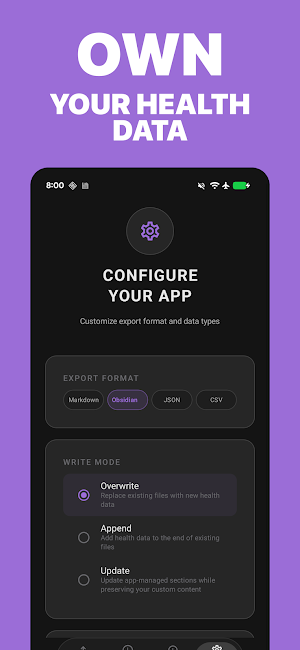 Health.md – Health Data Export Screenshot 2