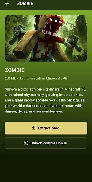 Zombie Mod for Minecraft PE Screenshot 2