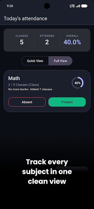 Roll Call - Attendance Tracker Screenshot 1