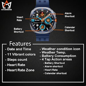 AN012-A Analog Watch Face Screenshot 2