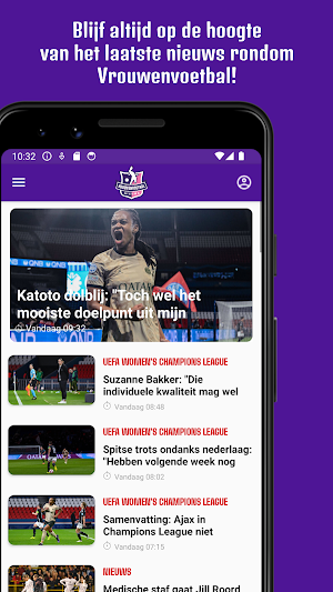 Vrouwenvoetbal nieuws Screenshot 0