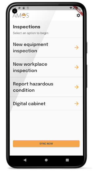 AMOS Mobile Solution Screenshot 1