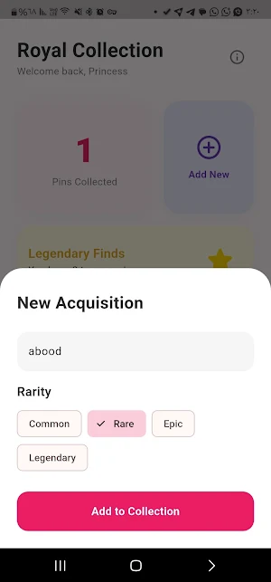 Royal Pin Planner Screenshot 0