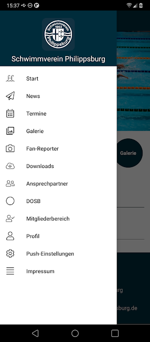 Schwimmverein Philippsburg Screenshot 2
