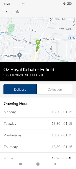 Oz Royal Kebab - Enfield Screenshot 2