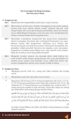 Al-Qur'an Hadis MA XII 2020 Screenshot 2
