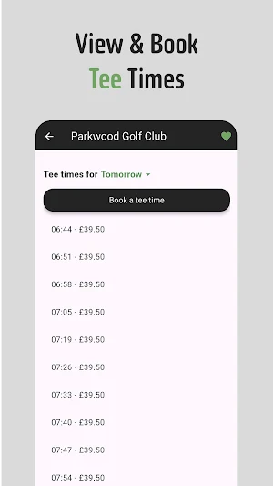 OnlyFores: Golf Tee Times Screenshot 1