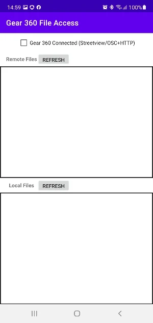 Gear 360 File Access & Stitcher Screenshot 1