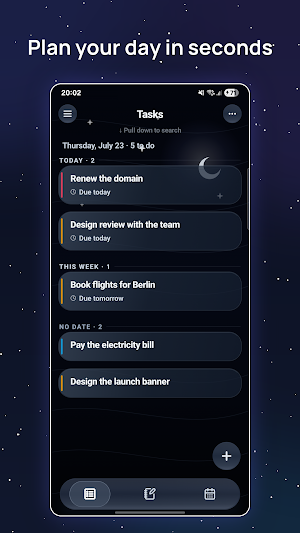 Proxima - Tasks & Mood Journal Screenshot 1