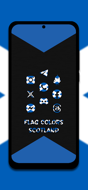 Scotland - Flag Colors Icons Screenshot 2