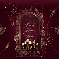 Faith HopeLove Tulip-Wallpaper
