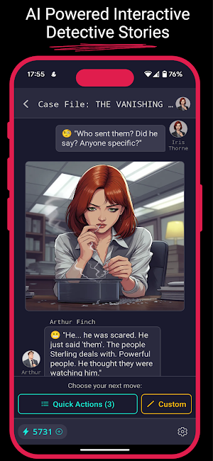 NoirAI: Mystery Detective Game Screenshot 0