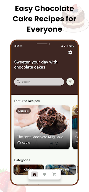 Chocolate Cake Recipes Offline Screenshot 0