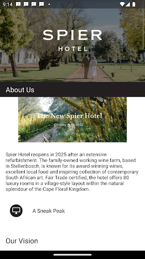 Spier Hotel Screenshot 1