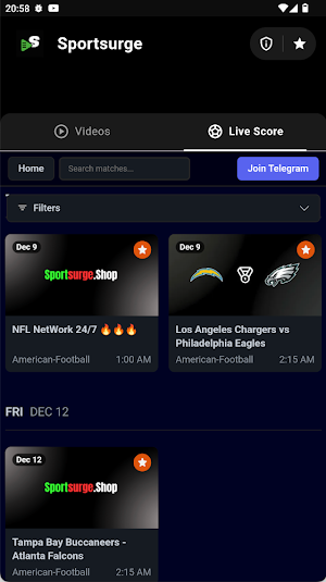 SportSurge Screenshot 2