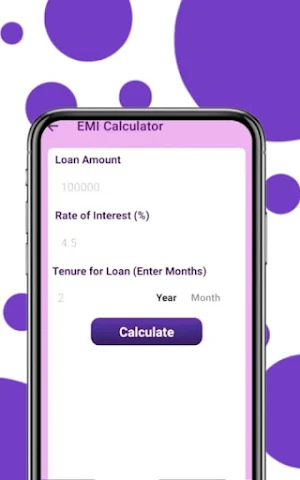 LoanMini - Loan EMI Calculator Screenshot 2