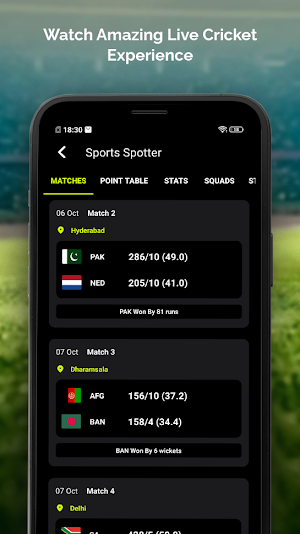 Live Cricket TV Score Matches Screenshot 3