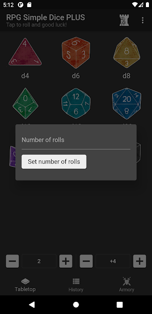 RPG Simple Dice PLUS Screenshot 2