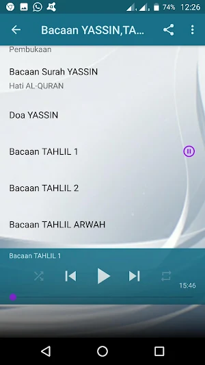 YASSIN,TAHLIL & AL-MATHURAT (Al-Wazhifah Al-Kubra) Screenshot 3