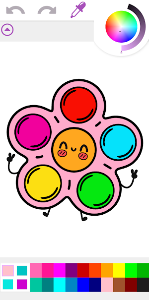 Pop It Coloring Book Game Screenshot 1