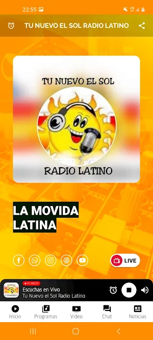 Tu Nuevo el Sol Radio Latino Screenshot 1
