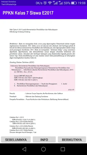 PPKN Kelas 7 Siswa E2017 Screenshot 1