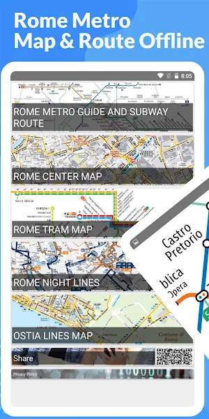 Rome Metro - Map & Route Offline Screenshot 0