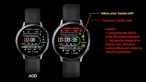 Gradient Light Lines Wear OS Screenshot 0