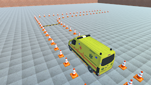 Ambulance Parking 3D 2025 Game Screenshot 1