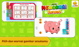 Mewarnai Hewan Kartun Screenshot 1