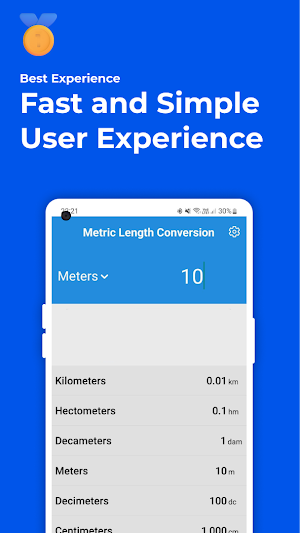 Metric Length Conversion Screenshot 2